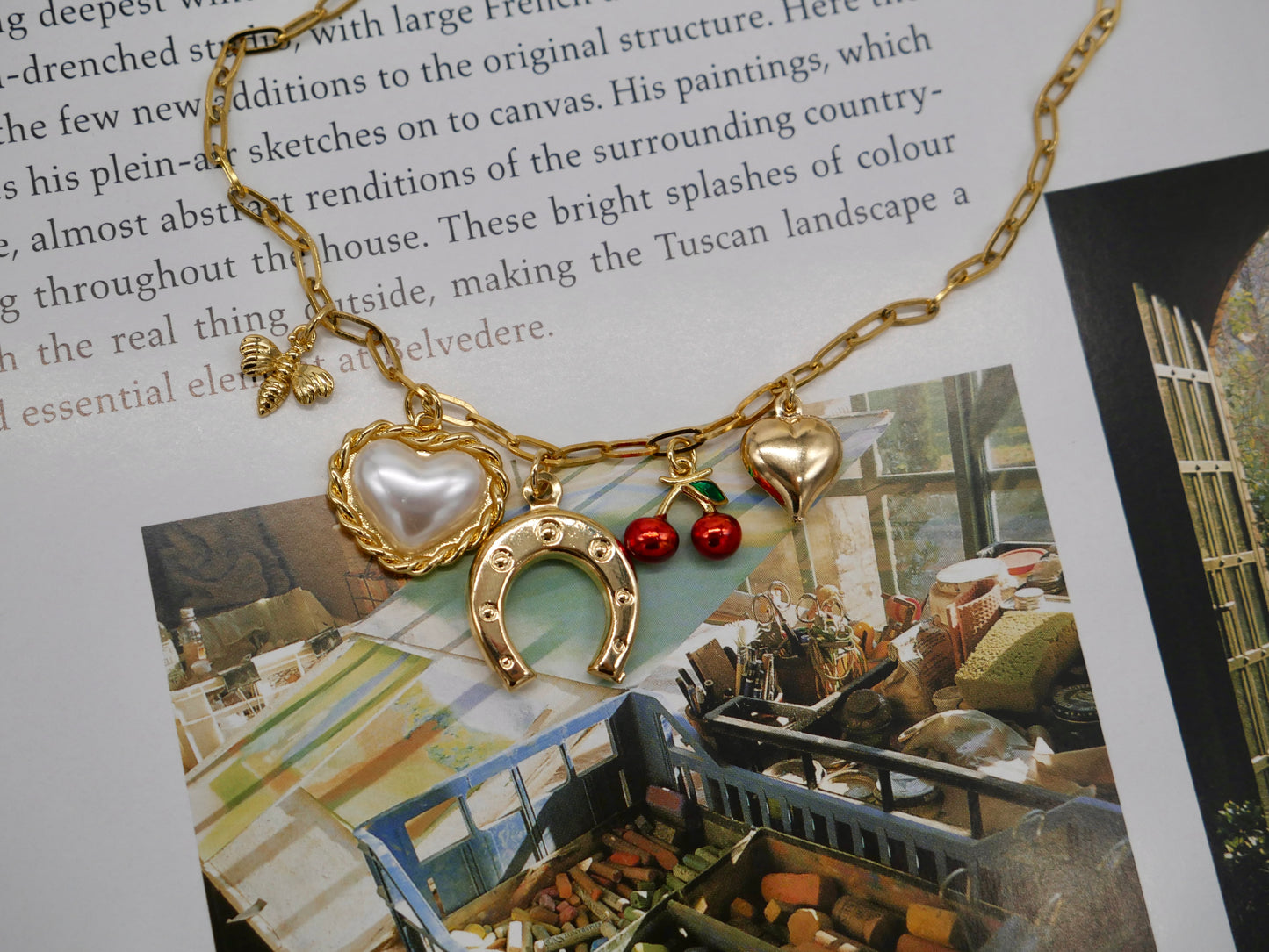 Lucky In Love Charm Necklace