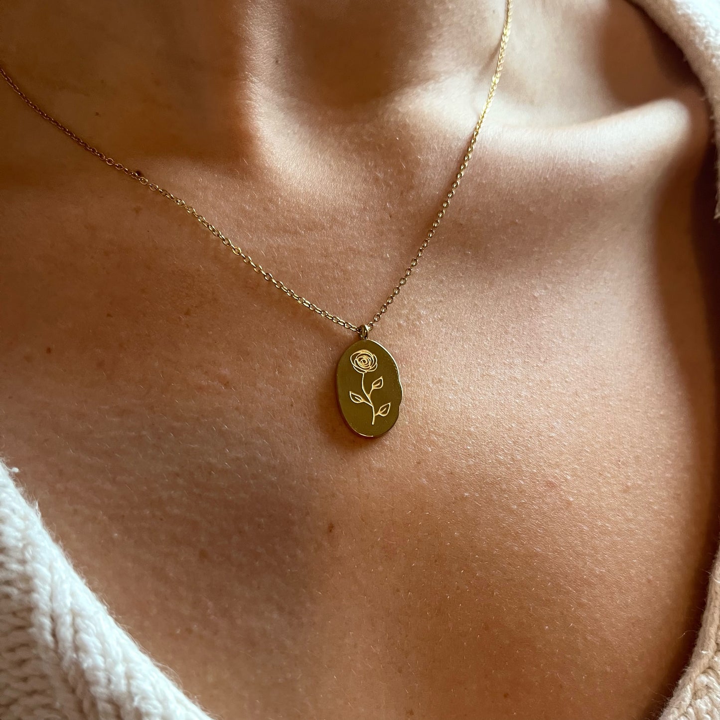 Birth Month Flower Necklaces